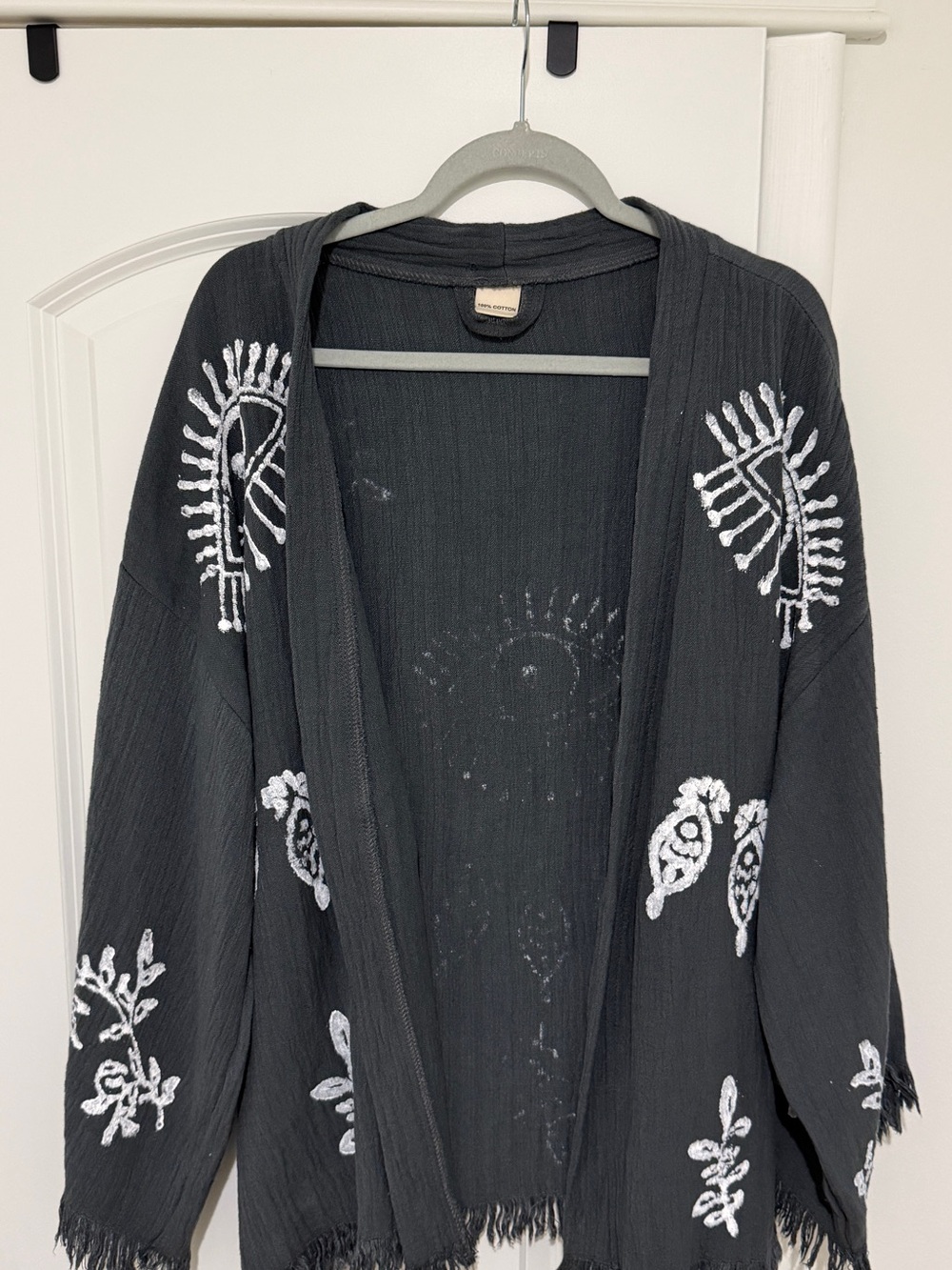 Evil Eye-Detail Kimono - Picture 4 of 5